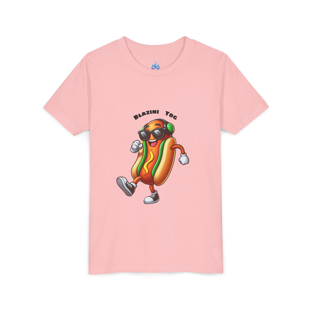 Youth Tee — "Blazini Tog" Dancing Hot Dog Kids Shirt
