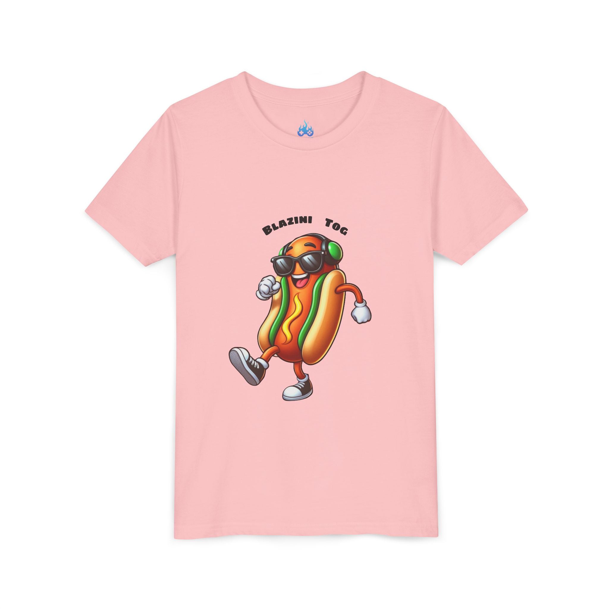 Youth Tee — "Blazini Tog" Dancing Hot Dog Kids Shirt