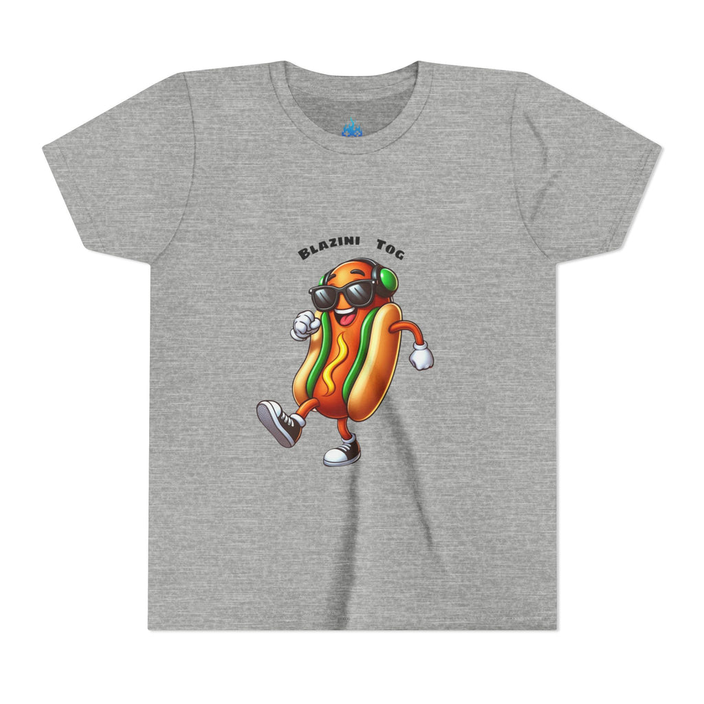 Youth Tee — "Blazini Tog" Dancing Hot Dog Kids Shirt