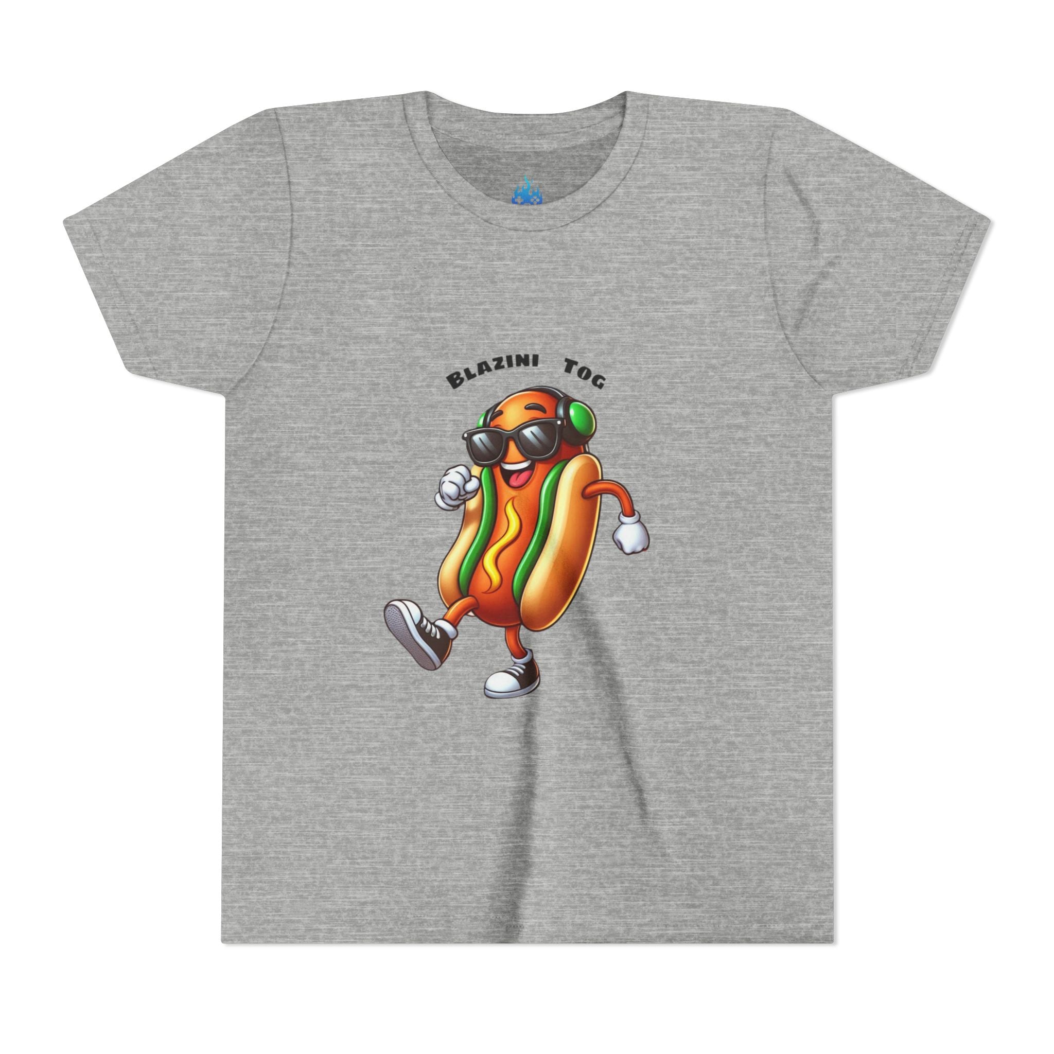 Youth Tee — "Blazini Tog" Dancing Hot Dog Kids Shirt