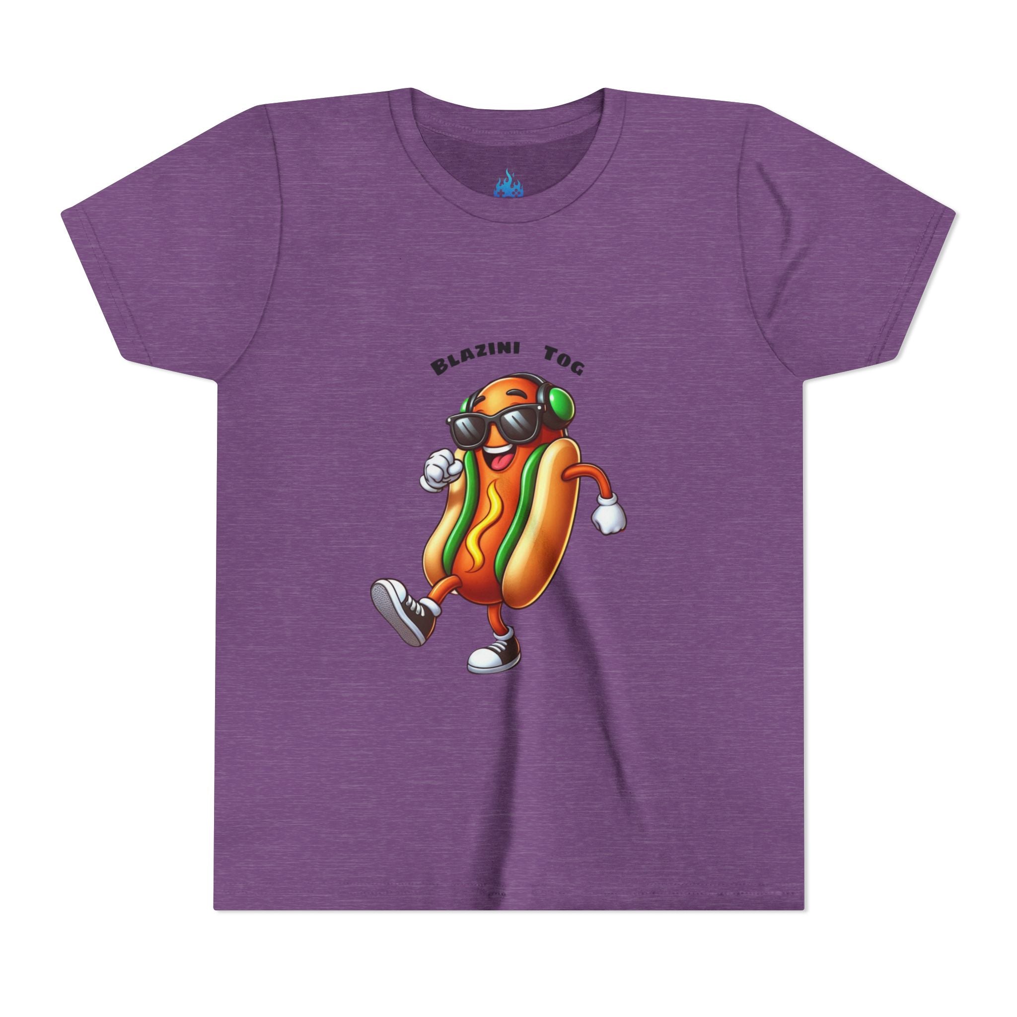 Youth Tee — "Blazini Tog" Dancing Hot Dog Kids Shirt