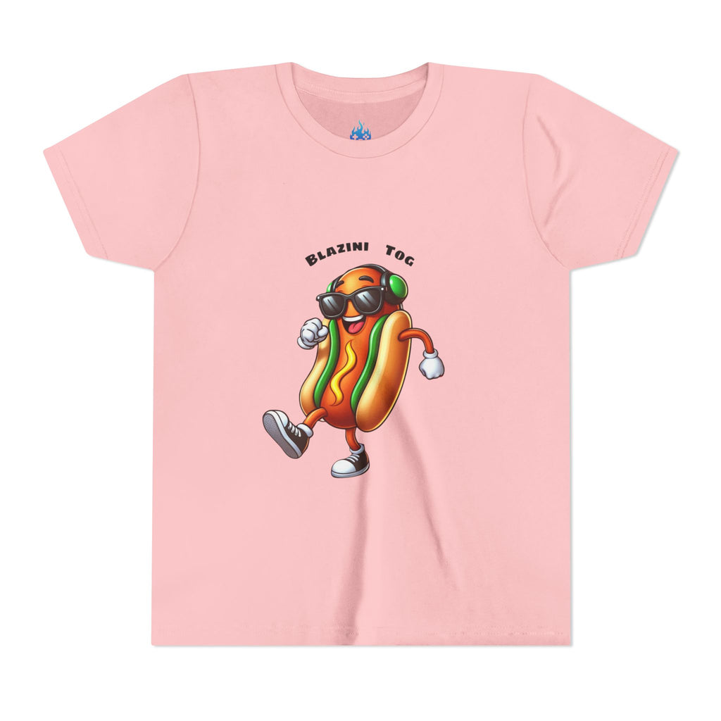 Youth Tee — "Blazini Tog" Dancing Hot Dog Kids Shirt