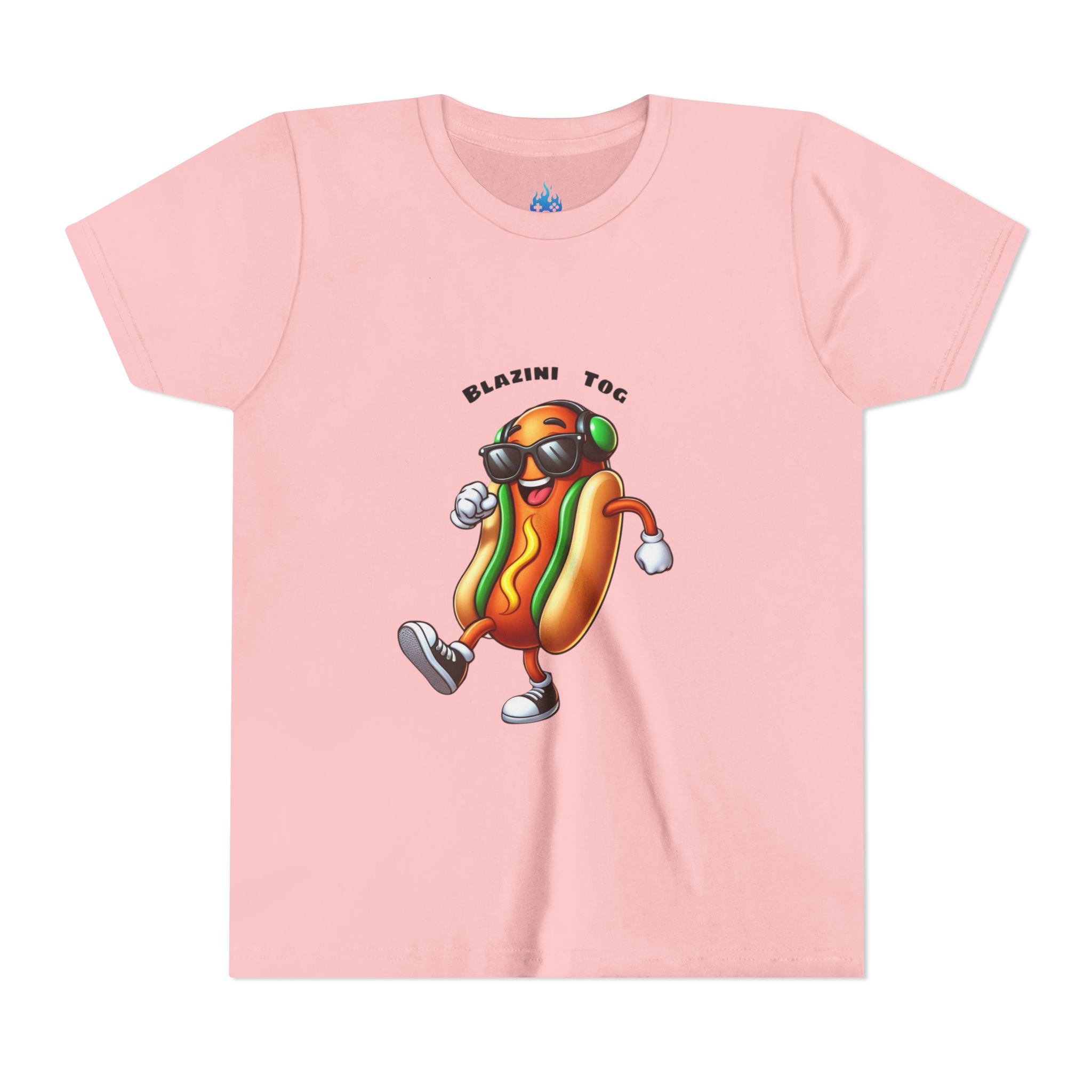 Youth Tee — "Blazini Tog" Dancing Hot Dog Kids Shirt