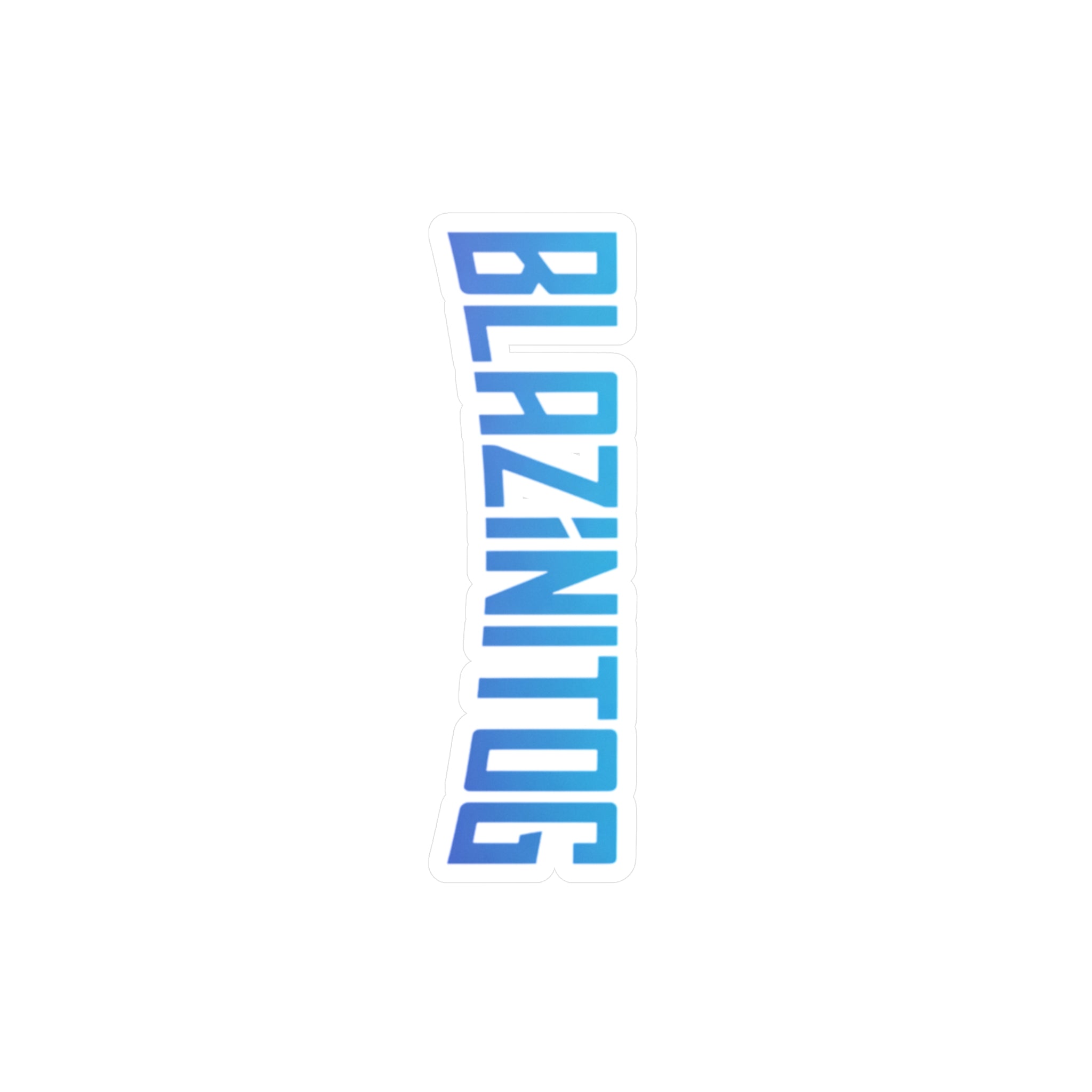 BlazinitoG Blue Logo Sticker — Kiss-Cut Vinyl Decal