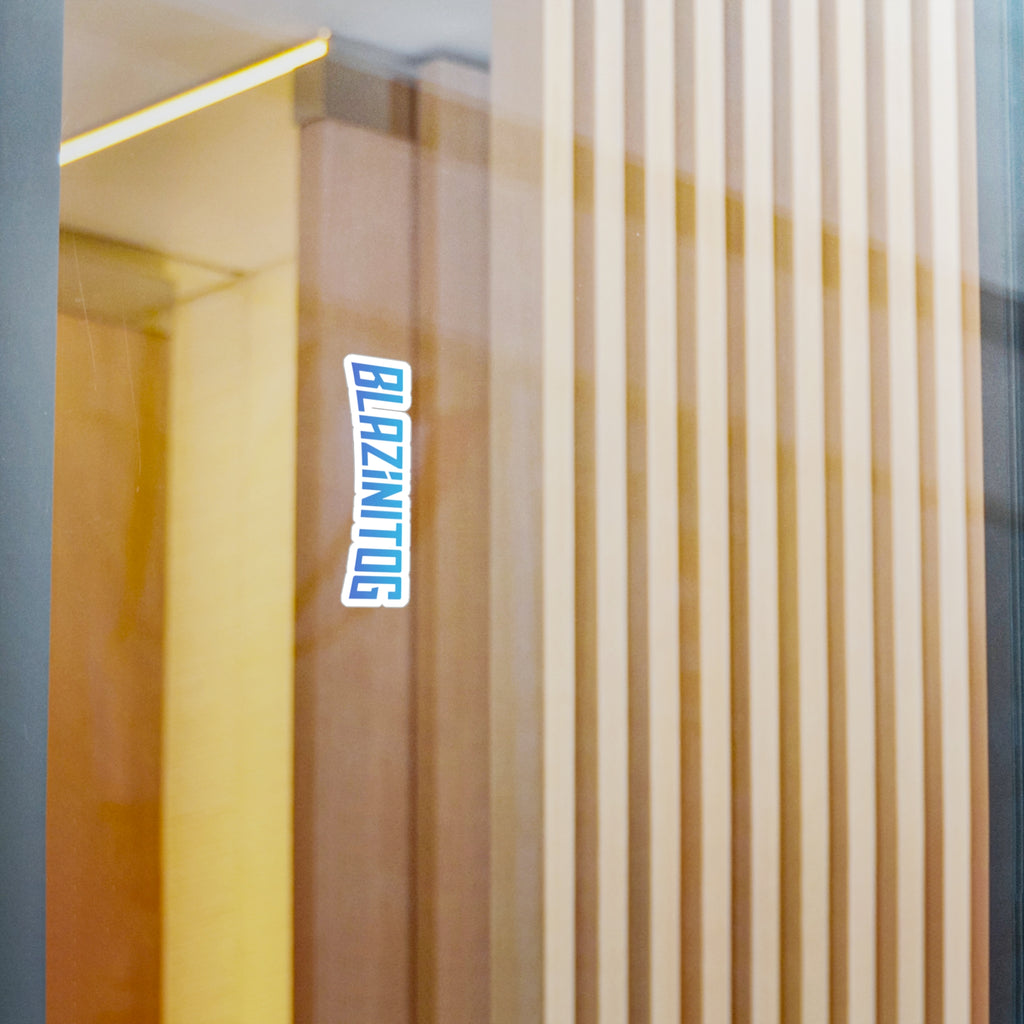BlazinitoG Blue Logo Sticker — Kiss-Cut Vinyl Decal