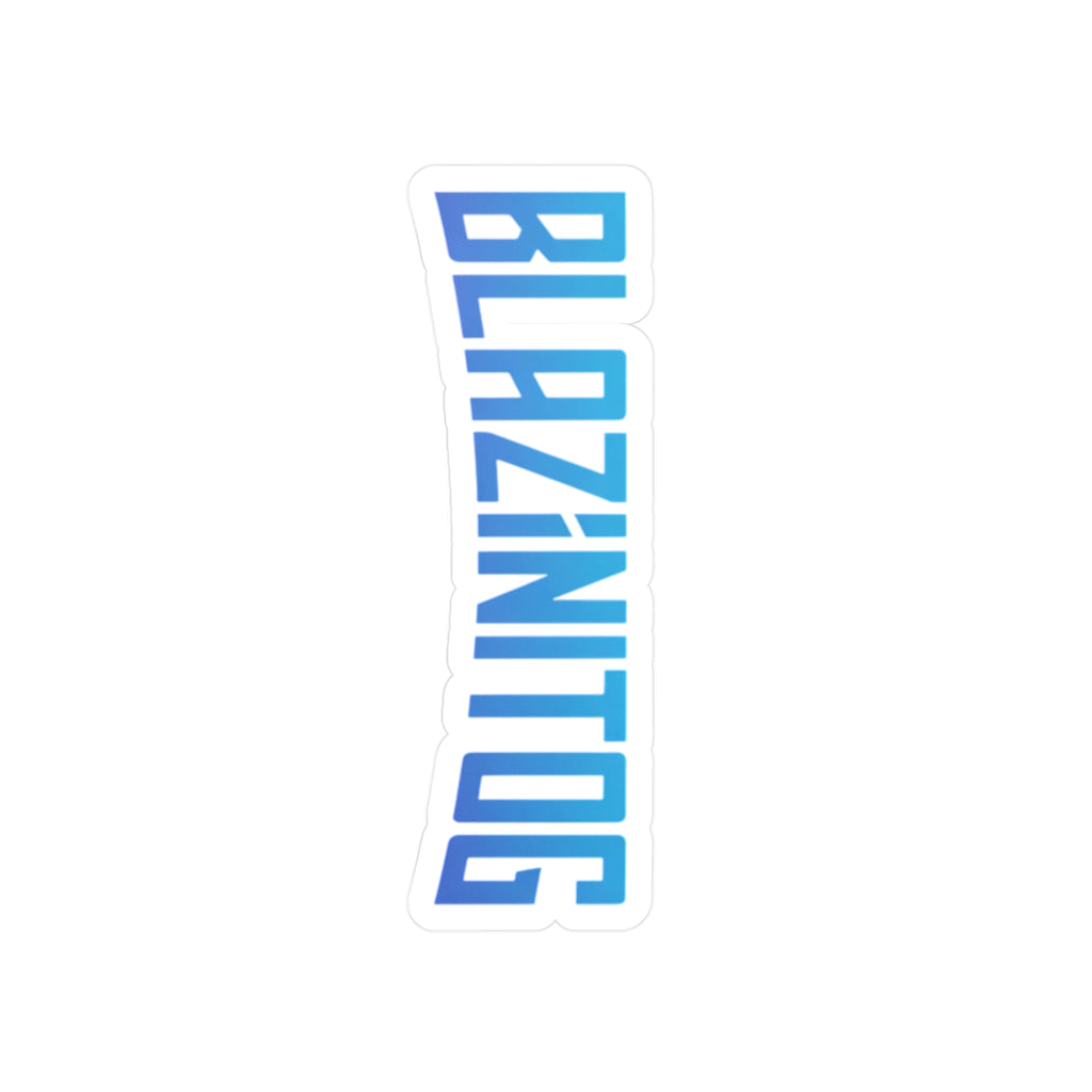 BlazinitoG Blue Logo Sticker — Kiss-Cut Vinyl Decal
