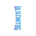 BlazinitoG Blue Logo Sticker — Kiss-Cut Vinyl Decal