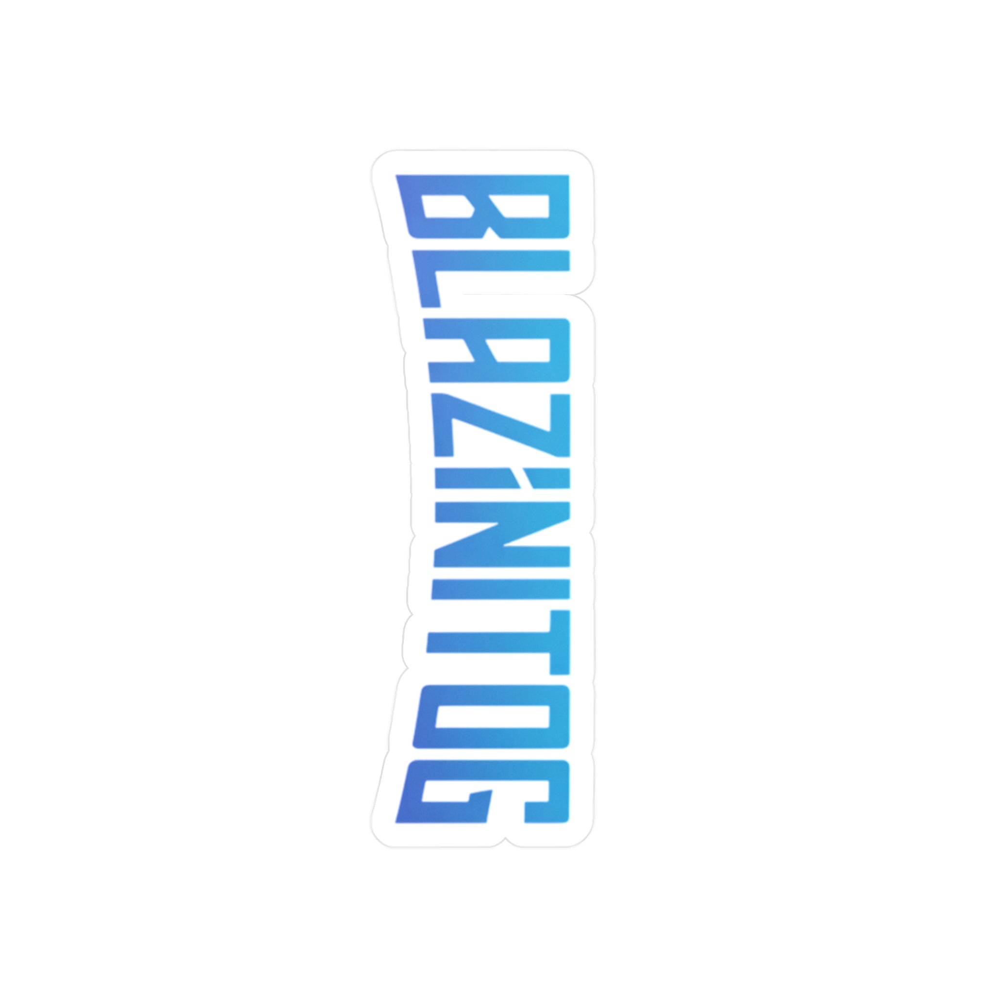 BlazinitoG Blue Logo Sticker — Kiss-Cut Vinyl Decal