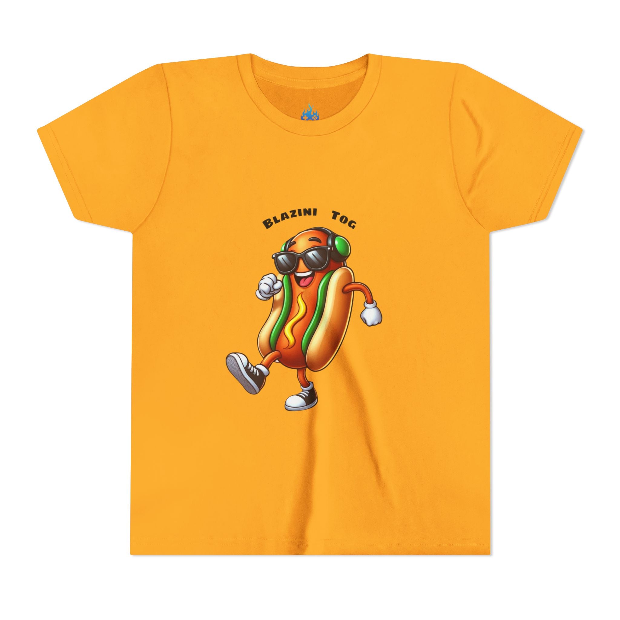 Youth Tee — "Blazini Tog" Dancing Hot Dog Kids Shirt