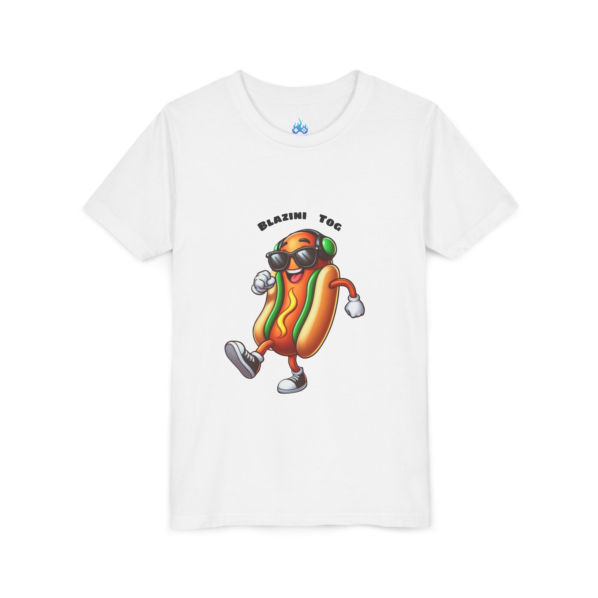 Youth Tee — "Blazini Tog" Dancing Hot Dog Kids Shirt