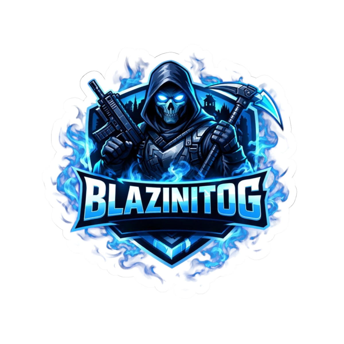BlazinitOG Logo Sticker | Kiss-Cut Sticker