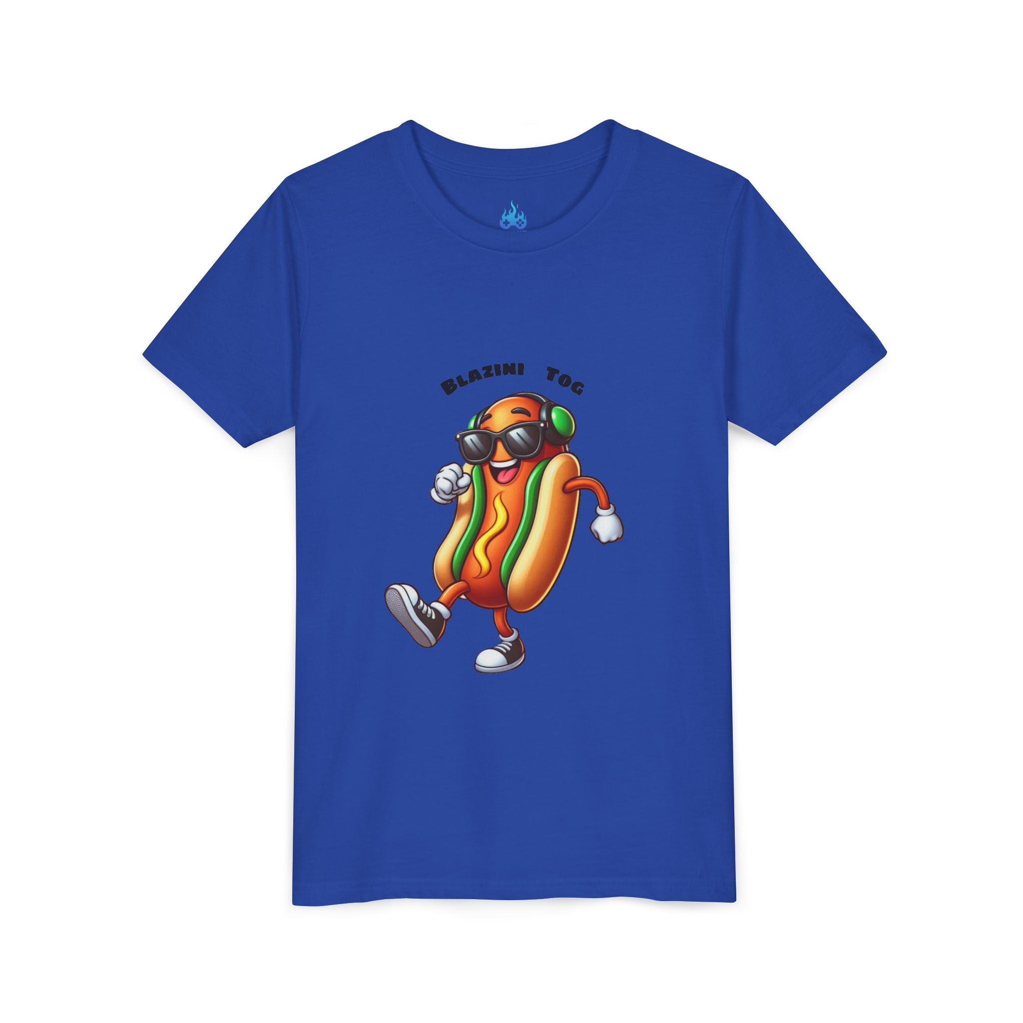 Youth Tee — "Blazini Tog" Dancing Hot Dog Kids Shirt