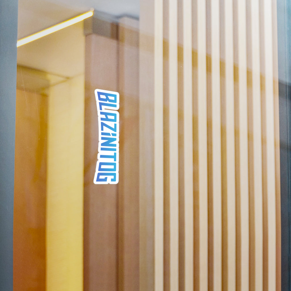 BlazinitoG Blue Logo Sticker — Kiss-Cut Vinyl Decal