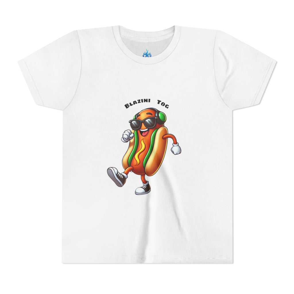Youth Tee — "Blazini Tog" Dancing Hot Dog Kids Shirt