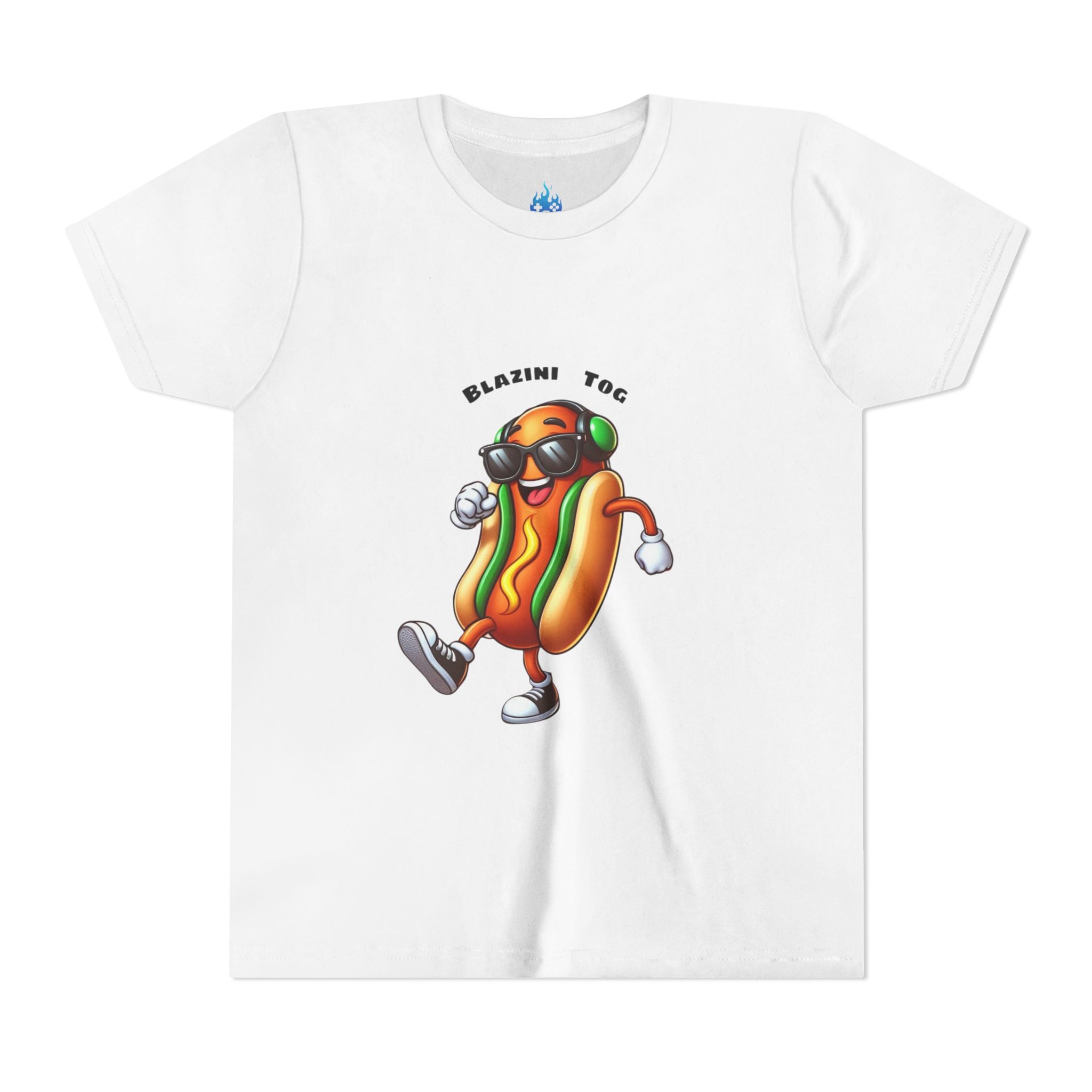 Youth Tee — "Blazini Tog" Dancing Hot Dog Kids Shirt